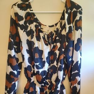Women's Animal Print Silk blouse